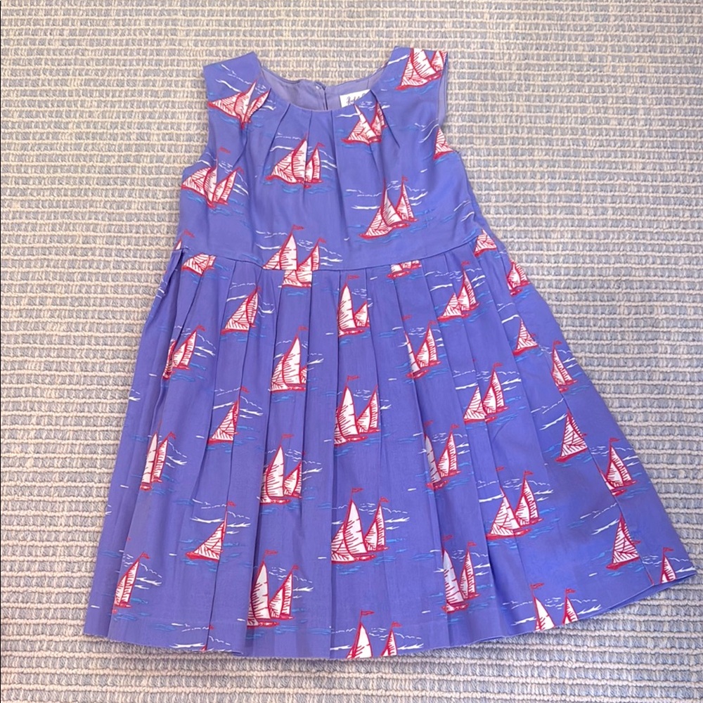 Rachel Riley Blue and Red Sleeveless Sundress